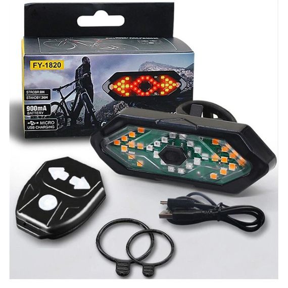 Мигалка для велосипеда на батарейках FY-1820, Розумний задній ліхтар для велосипеда VT-37 | Зображення 1