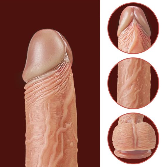 Реалістичний вібратор MOHA з підігрівом та телескопічними рухами 18*4 см (М) | Зображення 8