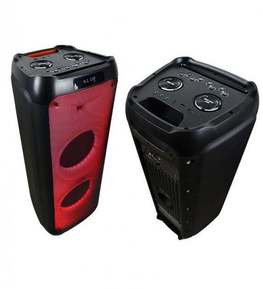 Акумуляторна акустична система XPRO RX-1001  колонка валіза 150Вт USB, SD, FM радіо, Bluetooth, 2 радіомікрофона, ДУ (MER-15659) | Зображення 2