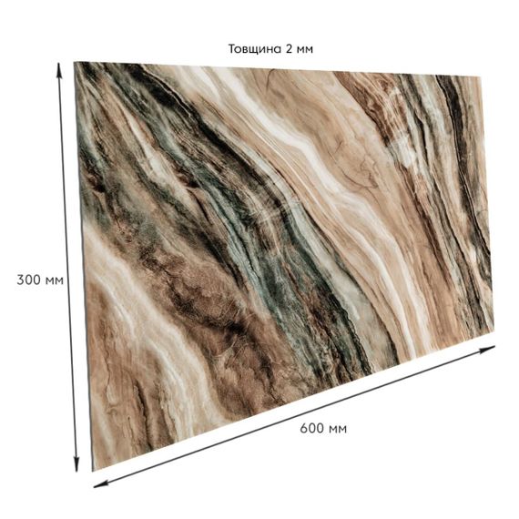 Самоклеюча стінова PET плитка 600*300*2mm (D) SW-00002309 | Зображення 2