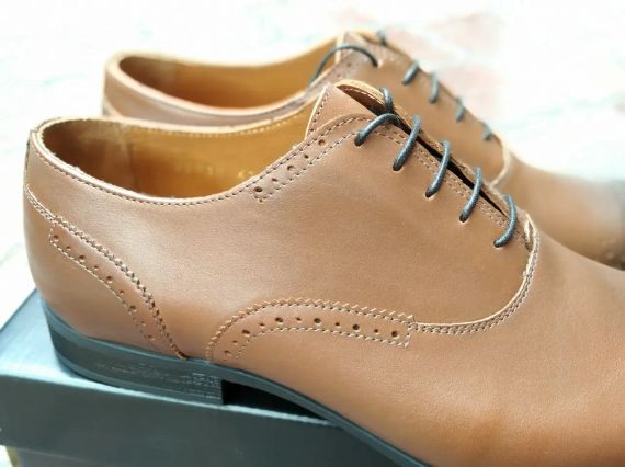 Стильні та зручні туфлі броги рудого кольору Ikos 44 розмір | Зображення 2