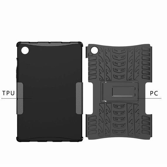 TPU+PC чохол Protector Stand для Samsung Galaxy Tab A8 10.5" (2021) Black | Зображення 4