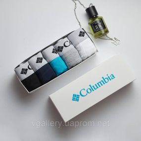 Набор трусов Columbia, подарочный комплект трусов Коламбия в коробке на 2-5 штук, нижнее белье Columbia 2-5 шт