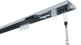 Карниз алюминиевый  двухрядный на шнуровом приводе эконом 600 см
