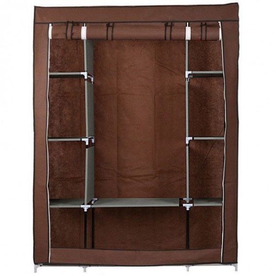 Шафа тканинний 3 секції складаний з каркасом STORAGE WARDROBE KR130 175 х 130 х 45 см | Зображення 3