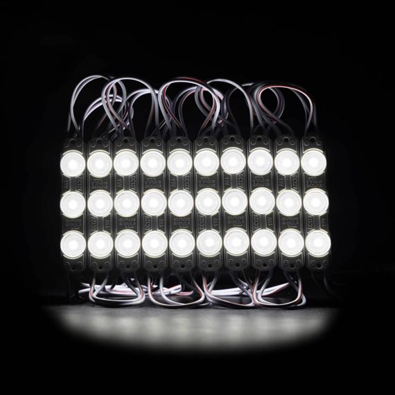 Світлодіодний модуль PROLUM T1 SMD2835 3LED 12V 1W IP66 З лінзою Білий | Зображення 1