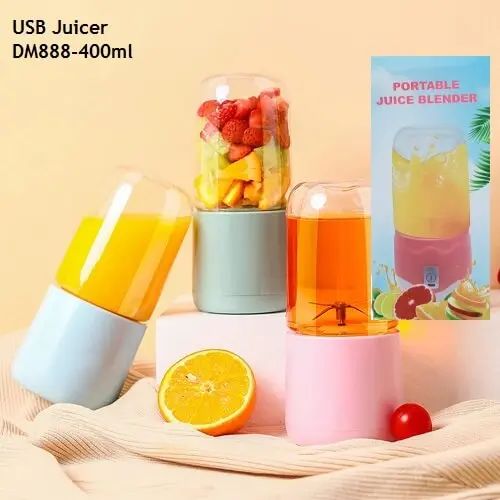 Дорожня чашка-блендер з USB 400мл, Переносний міні-блендер / Подрібнювач для смузі | Зображення 4