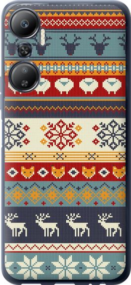 Чехол на Infinix Hot 20 Рождественский орнамент "3303u-2966-17620"