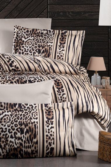Постільна білизна First Choice Cotton Satin 160х220 Leopard Brown | Зображення 1