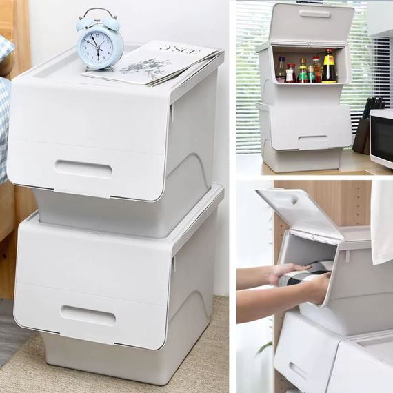 Контейнер для зберігання білий 45.5*28.5*31CM SW-00002421 | Зображення 8