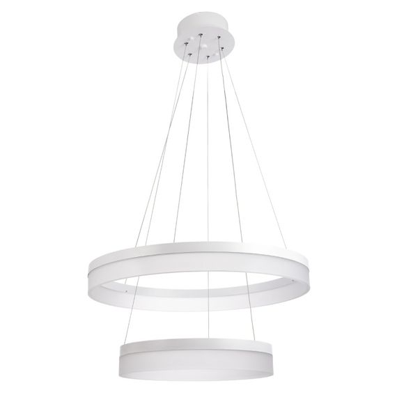 Светильник потолочный подвесной светодиодный BR-962S/36W+24W WH led
