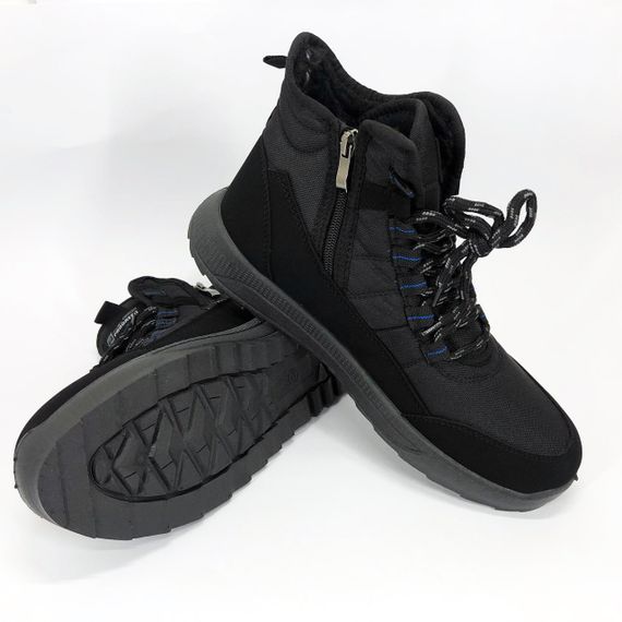 Зручне робоче взуття для чоловіків 46р 29, 5см, Чоловічі термоботинки, Зимове чоловіче взуття з текстилю YB-64 | Зображення 9