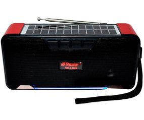 Радіоприймач на сонячній батареї портативний RSDO RD-L2US Solar з Bluetooth, USB, TF червоний (24407-RD-L2US_721)