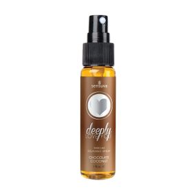 Спрей для мінету Sensuva Deeply Love You Spearmint (29 мл), для глибокого мінету, Шоколад з кокосом
