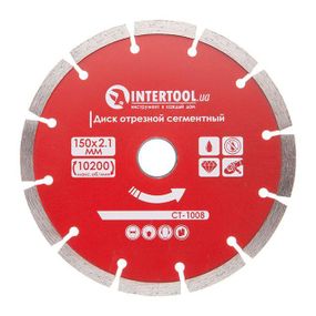 Диск відрізний сегментний, алмазний INTERTOOL CT-10081