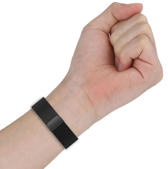 Ремінець металевий Mijobs Magnet для Xiaomi Smart Band 9 Active з магнітною застібкою - Black | Зображення 4