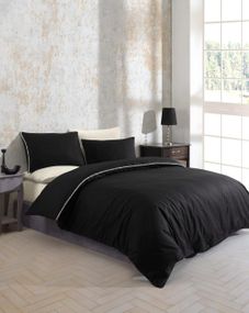 Постільна білизна Turkiz Ranforse Prima 200 х 220 см San Marino Black