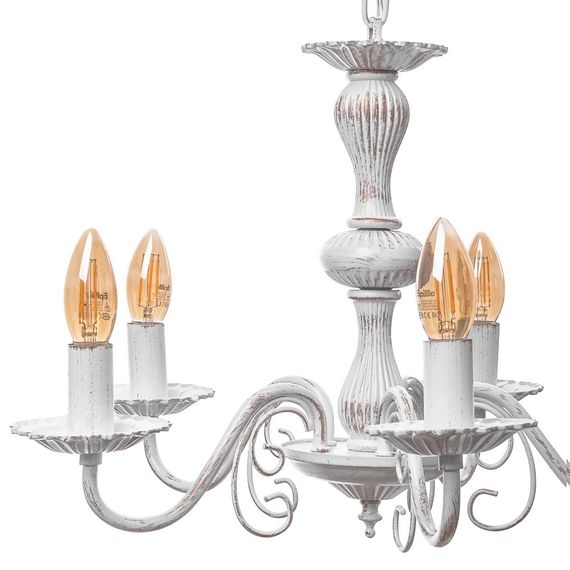 Люстра подвесная свеча E14 40W WH (BKL-666S/5) | Зображення 3