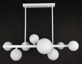 Люстра стельова на 8 лампочок 27860 Білий 35-65х28х77 см.