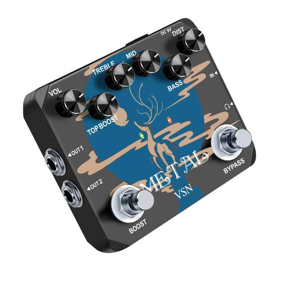 Гітарна педаль ефектів VSN Heavy Metal distortion для електрогітари | Зображення 5