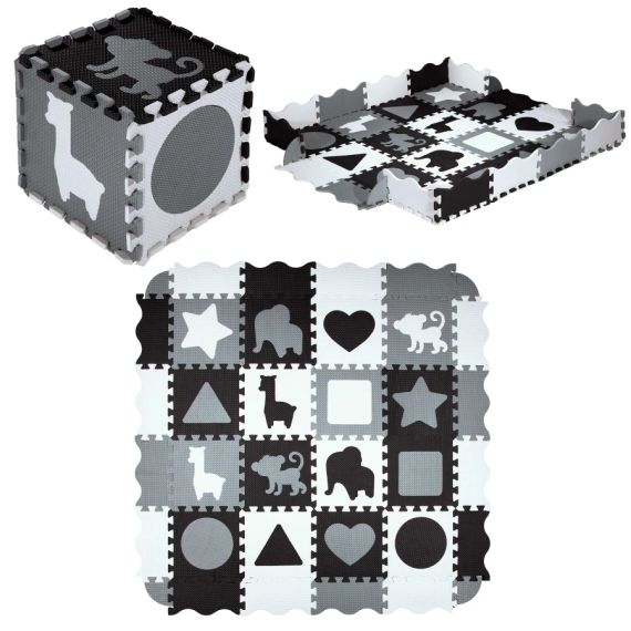 Детский коврик-пазл NILS FUN с бортиками — безопасное и развивающее игровое пространство