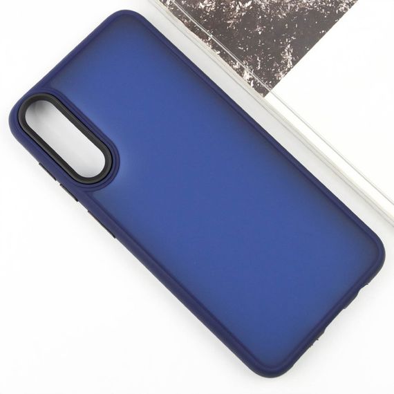 Чехол TPU+PC Lyon Frosted для Samsung Galaxy A50 (A505F) / A50s / A30s Navy Blue | Зображення 1