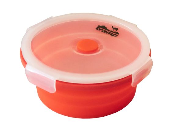 Складаний Контейнер з кришкою-засувкою Tramp (800ml) orange (TRC-087-orange)