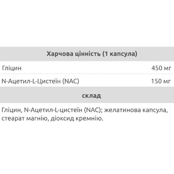 Амінокомплекс для спорту IronFlex GlyNAC 450/150 mg 90 Caps | Зображення 1