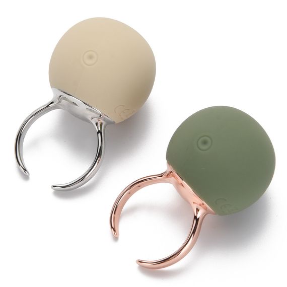 Вибратор-кольцо Sweet Em для клитора, зелёный, 2.7 х 4.5 х 2 см sexstyle | Зображення 1