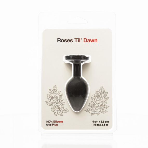 Анальна пробка BMS Roses Til’ Dawn Silicone Anal Plug Medium Sex Aura | Зображення 1