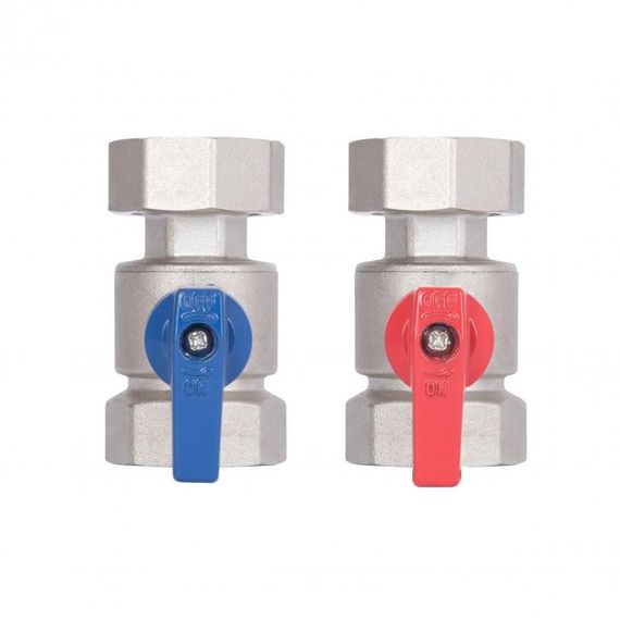 Комплект кранів кульових Thermo Alliance Standart 1" ВВ прямий, PN40, з накидною гайкою TAS262RBW25 | Зображення 6