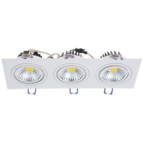 Светильник потолочный LED врезной  LED-173/3x5W NW WH
