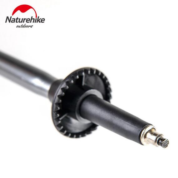 Трекінгова палиця 3-сек. Naturehike Men ST 01 6061 AL NH17D001-Z, алюміній,  чорна | Зображення 2