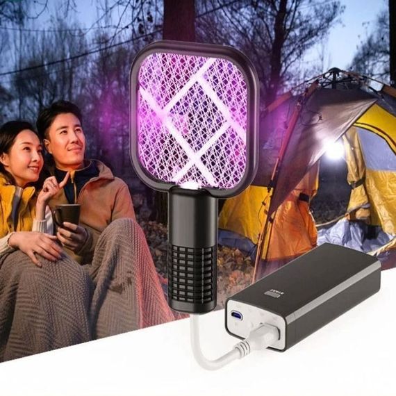 Электрический уничтожитель насекомых от USB, Черный / Лампа от комаров / Ловушка для комаров / Электрическая мухобойка | Зображення 8