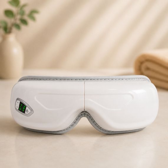 Масажер для очей TS-5507 Airbag eye massager / Акумуляторний масажер 3 режими / Вібраційні масажні окуляри для розслаблення | Зображення 4