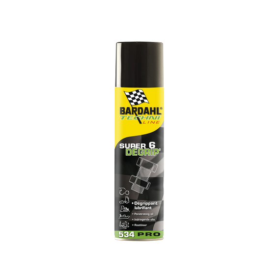 Жидкий ключ аэрозоль BARDAHL SUPER 6 DEGRIP 600мл 5342