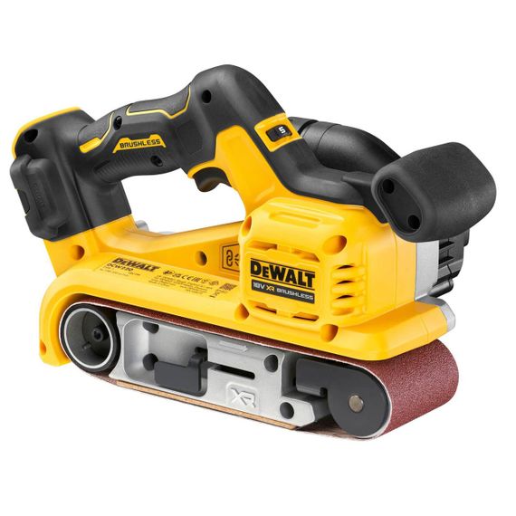Шлифмашина ленточная аккумуляторная бесщёточная 75х533 мм DeWALT DCW220NT