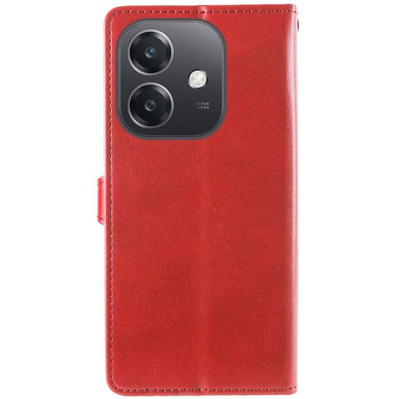 Шкіряний чохол-книжка GETMAN Gallant (PU) для Oppo A3 4G / A3x 4G/ A40m Червоний | Зображення 4