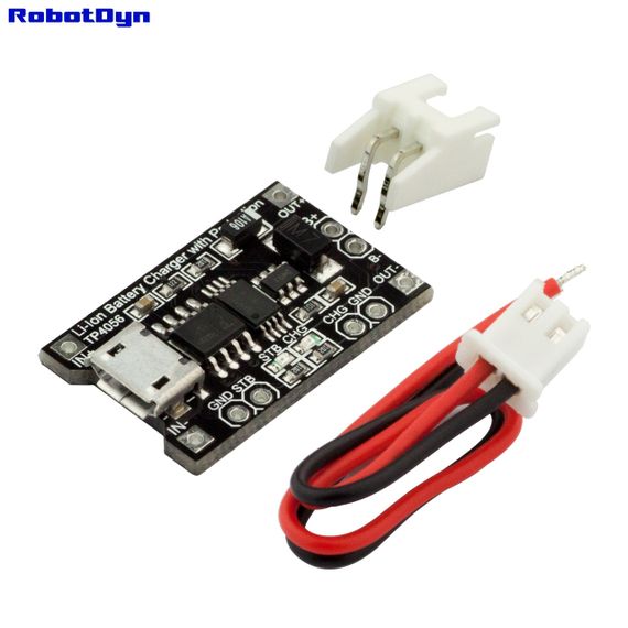 Модуль для зарядки Li-Ion акумуляторів із захистом  TP4056 MicroUSB RobotDyn