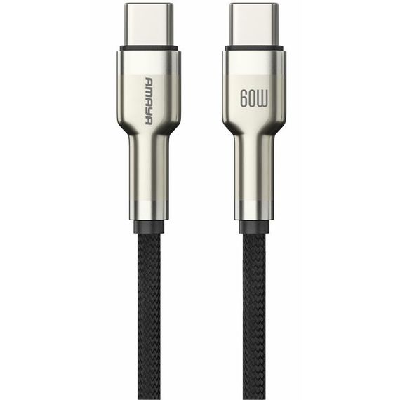 Дата кабель Amaya 310CC Type-C to Type-C 60W (1m) Brown