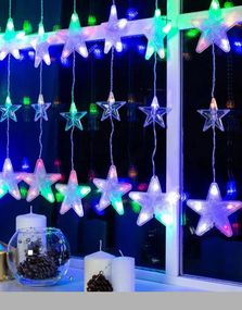 Гірлянда штора Зорепад 120L на мідний пров 3M*180CM Мультикольорова XPRO (47685-8175_347)