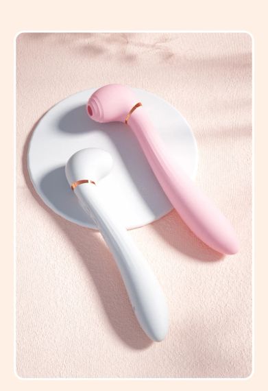 Вибромассажёр вакуум и вибрация "Desirable wand", 10 режимов, цвет розовый Sex Aura | Зображення 1