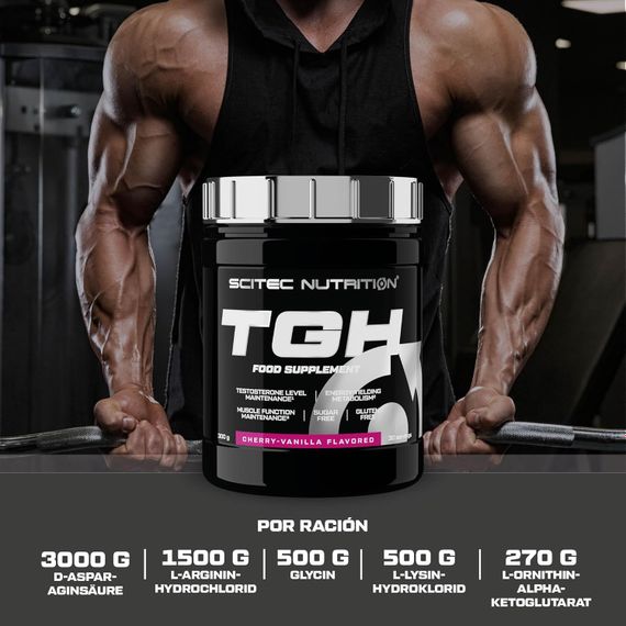 Тестостеровый бустер Scitec Nutrition T/GH 300 g (Cherry-vanilla) | Зображення 2