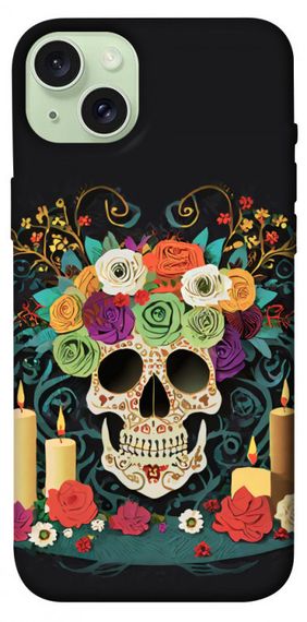Чохол з картинкою Skull of celebration для Apple iPhone 15 Plus (6.7")