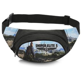 Сумка-бананка дитяча з принтом Sniper Elite поясна сумка для хлопчика (4705)