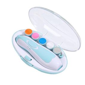 Дитячий триммер полірувальник для нігтів електричний NAIL TRIMMER XL-667 Блакитний