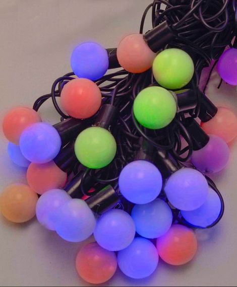 Гирлянда Шарики 18мм 20 LED 5м переходник