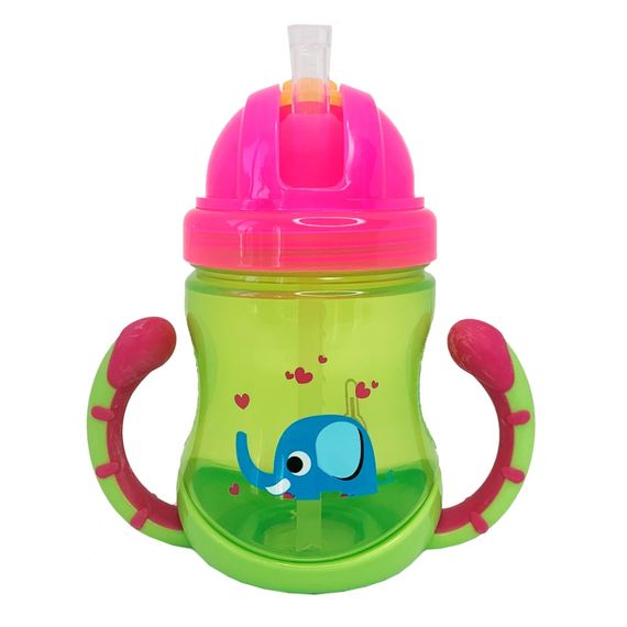 Поїльник дитячий з трубочкою Неон MGZ-0300(Lime) 270 мл | Зображення 1