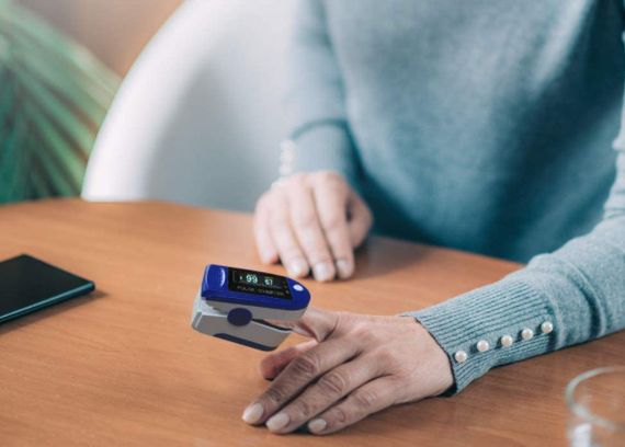 Пульсоксиметр Pulse Oximeter LK-87 на палець · Вимірювання рівня кисню в крові · Пульсометр оксиметр електронний | Зображення 2