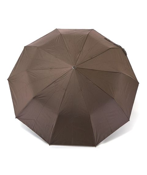 Парасолька жіноча Bellissimo №M639 напівавтомат на 10 спиць з квітами під куполом Коричневий | Зображення 1
